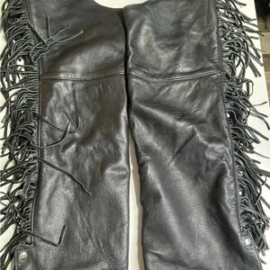 Scott‎ Black Leather Ladies Chaps